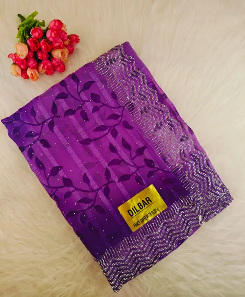 GEOGRATTE STONE WORK SAREES DS03